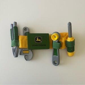 John Deere Green and Yellow Kids Tool Belt with Toy Tools 🚜 ⚒️